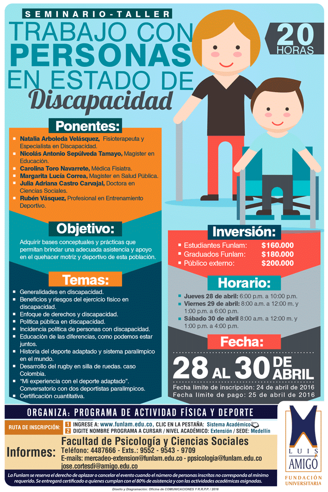 Seminario - Taller: Trabajo con personas en estado de discapacidad