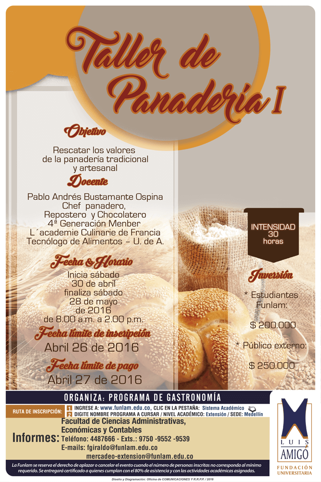 Taller panadería