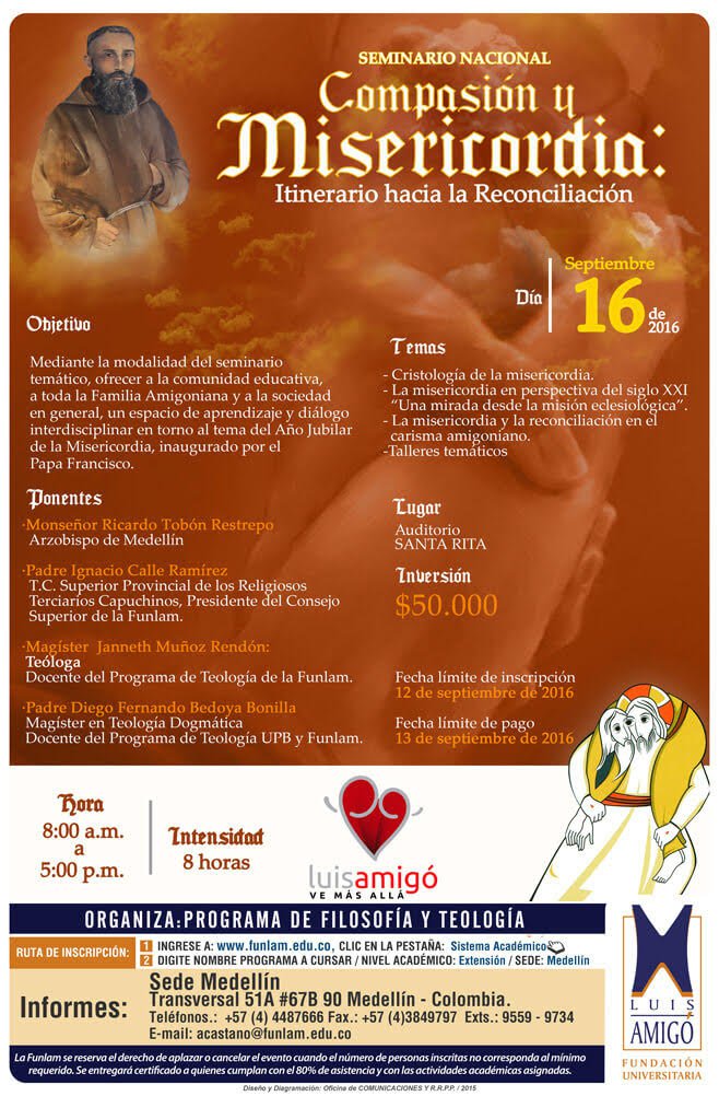 Seminario Nacional Compasión y Misericordia: Itinerario hacia la Reconciliación Medellín