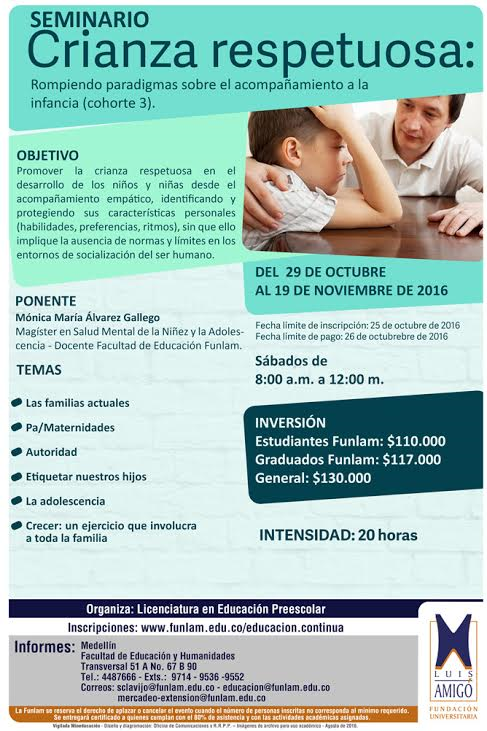 Seminario crianza respetuosa: rompiendo paradigmas sobre el acompañamiento a la infancia