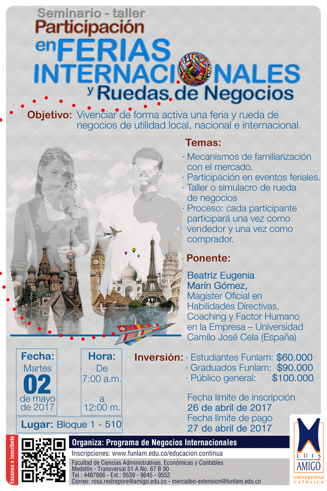 Seminario - Taller Participación en Ferias Internacionales y ruedas de negocios