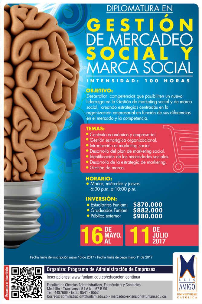 Diplomatura en Gestión de Mercadeo Social y de Marca Social