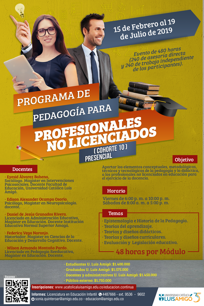 Programa de pedagogía para no licenciados 