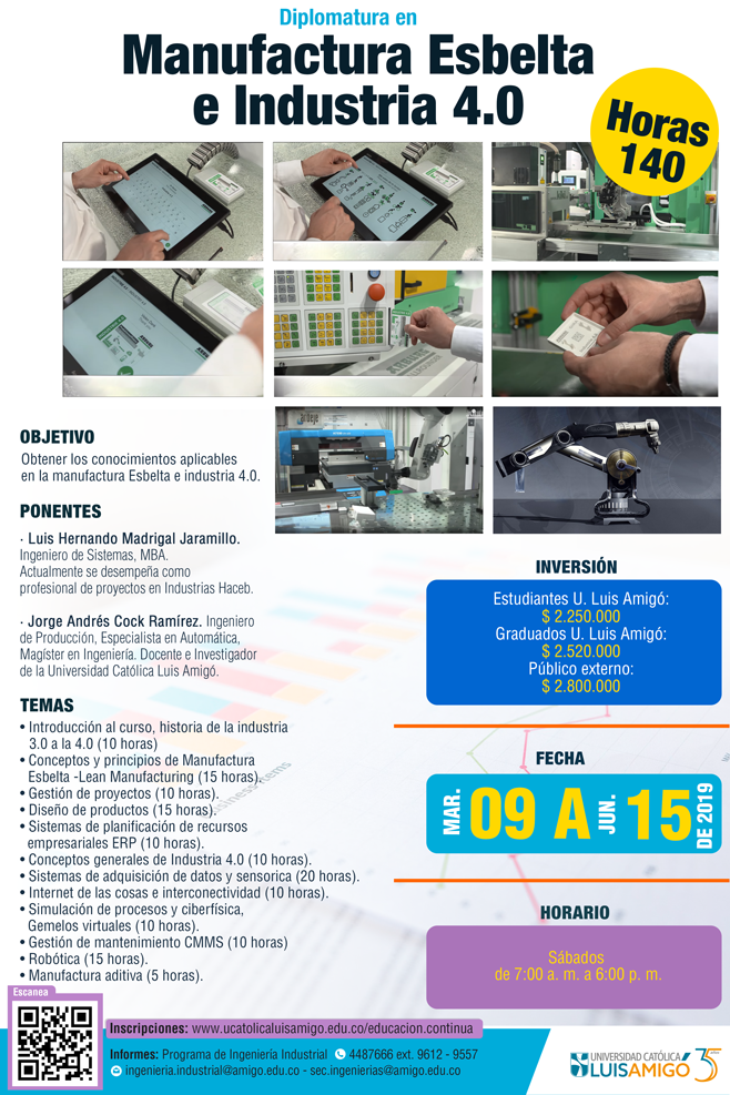 Diplomatura en Manufactura Esbelta e Industria 4.0