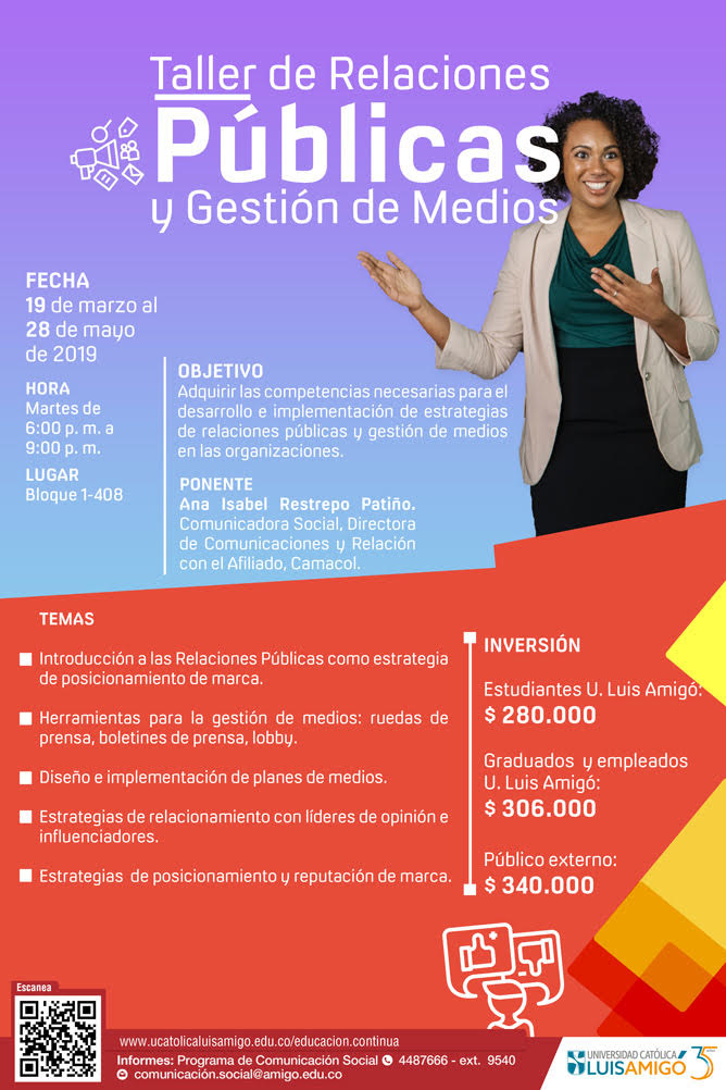 Taller de Relaciones públicas y gestión de medios