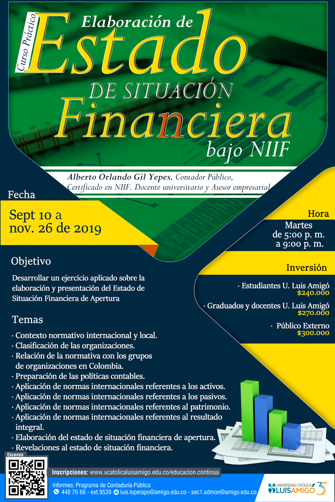 Curso Práctico elaboración de Estado de Situación Financiera bajo NIIF