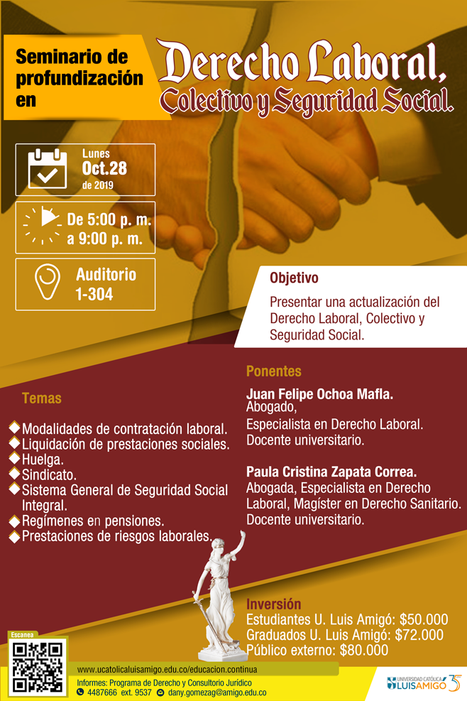 Seminario de profundización en Derecho Laboral, Colectivo y Seguridad Social