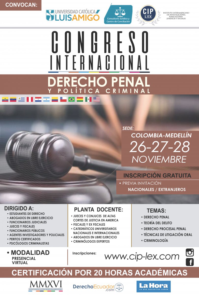 Congreso Internacional - Dereho Penal y Pólitica Criminal