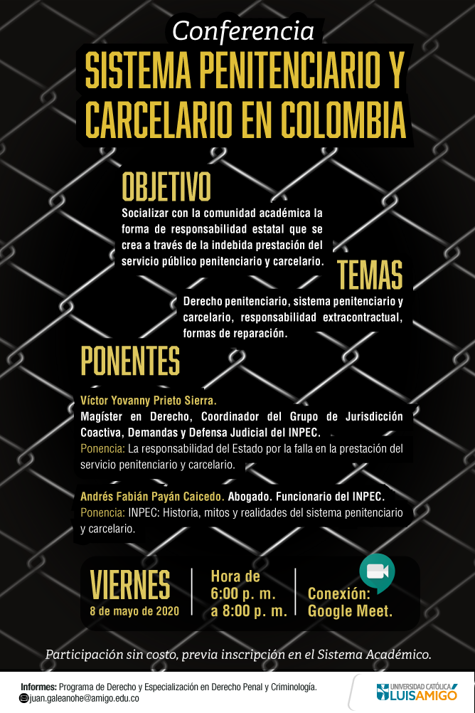Conferencia - Sistema penitenciario y carcelario en Colombia