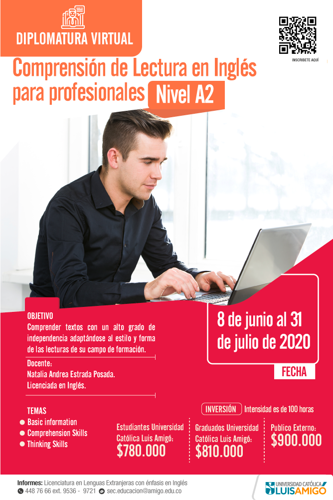 Diplomatura Virtual Comprensión de Lectura en Inglés Nivel A2