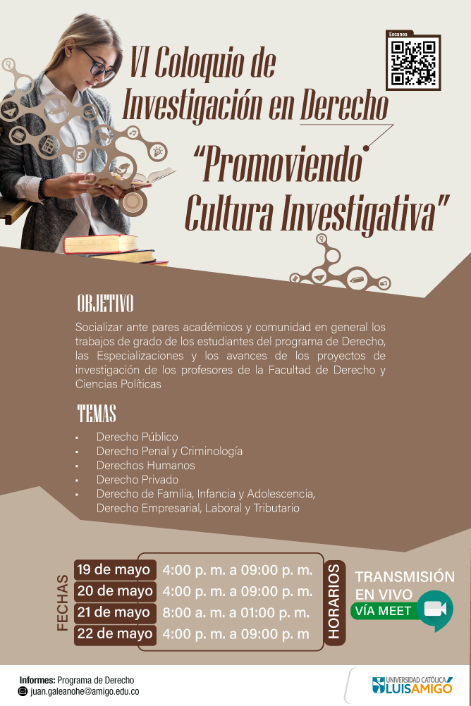 IV Coloquio investigacion derecho - "Promoviendo cultura investigativa"