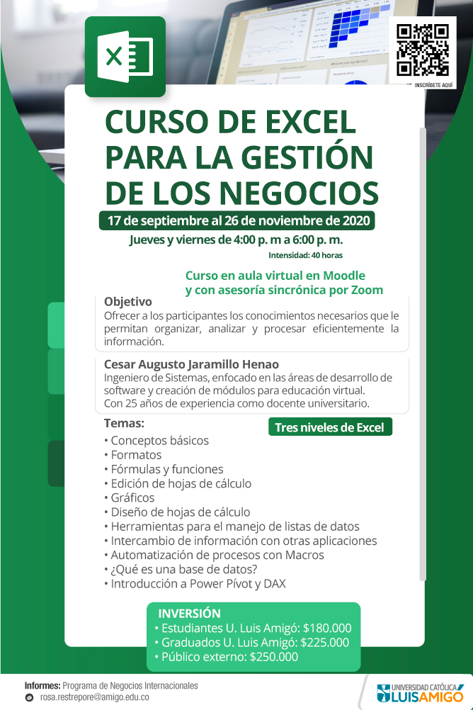 Curso de Excel par la Gestión de los Negocios