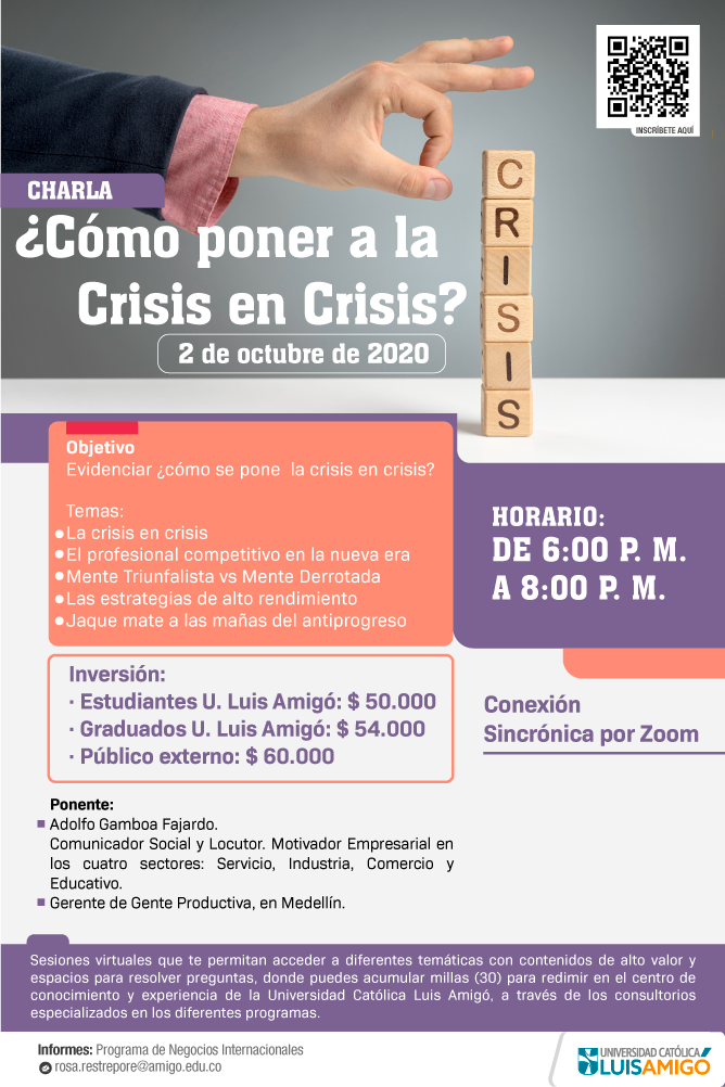 Charla - ¿Cómo poner a la crisis en crisis?