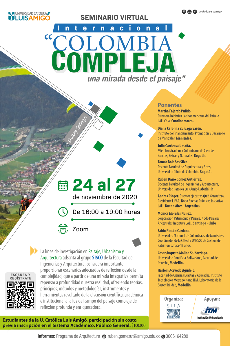 Seminario Virtual Internacional “Colombia compleja, una mirada desde el paisaje”