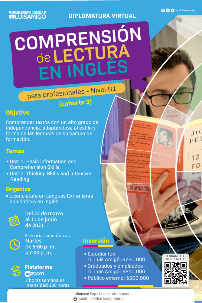 Diplomatura virtual Comprensión de lectura en inglés para profesionales - Nivel B1