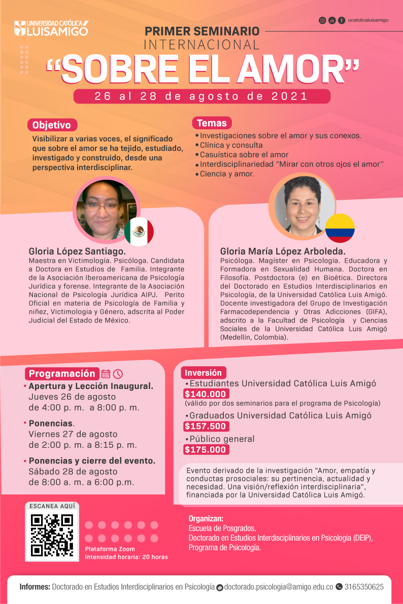 PRIMER SEMINARIO INTERNACIONAL “SOBRE EL AMOR”