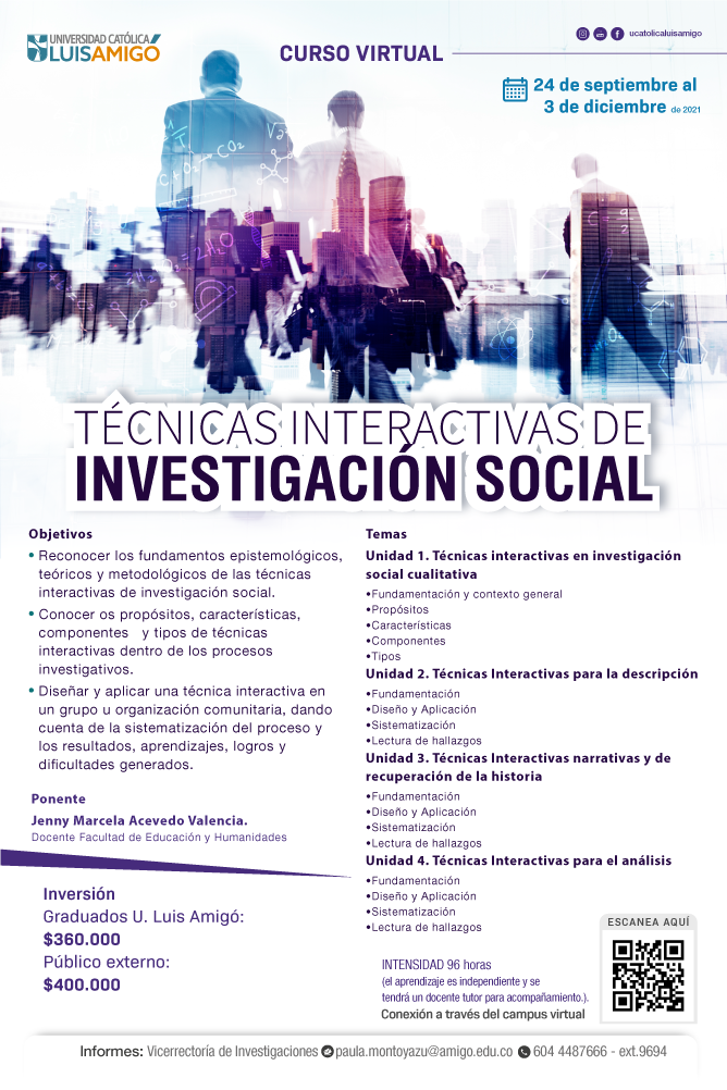 Curso Virtual Técnicas interactivas de investigación social