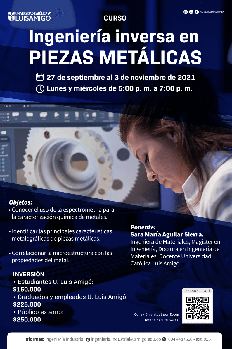 Curso Ingeniería inversa en piezas metálicas