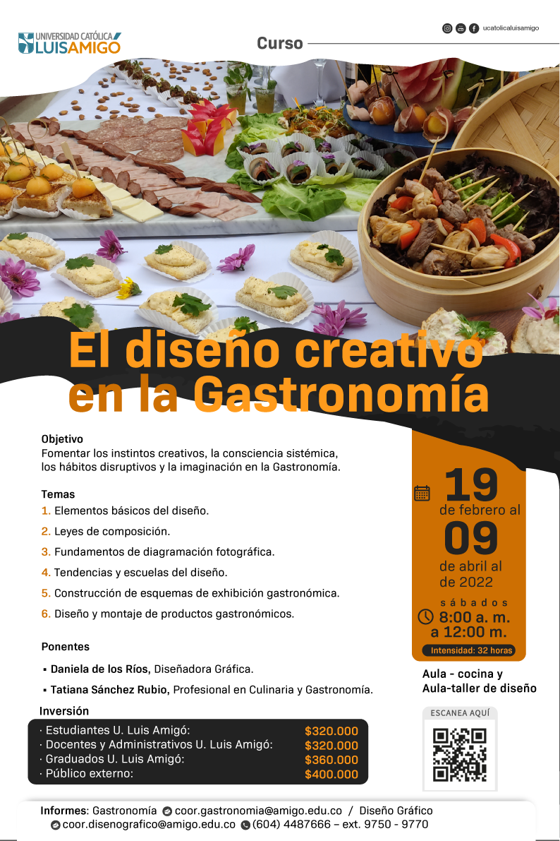 Curso El diseño creativo en la Gastronomía