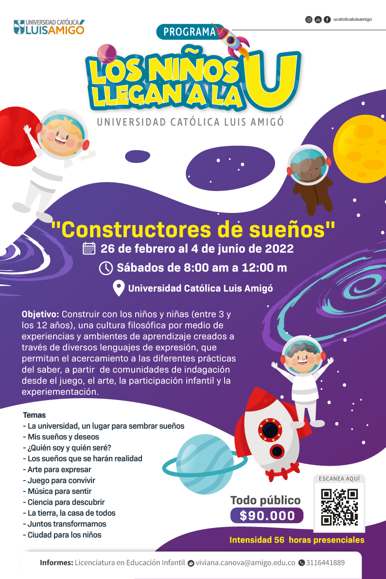 Programa Los niños llegan a la U " Constructores de sueños