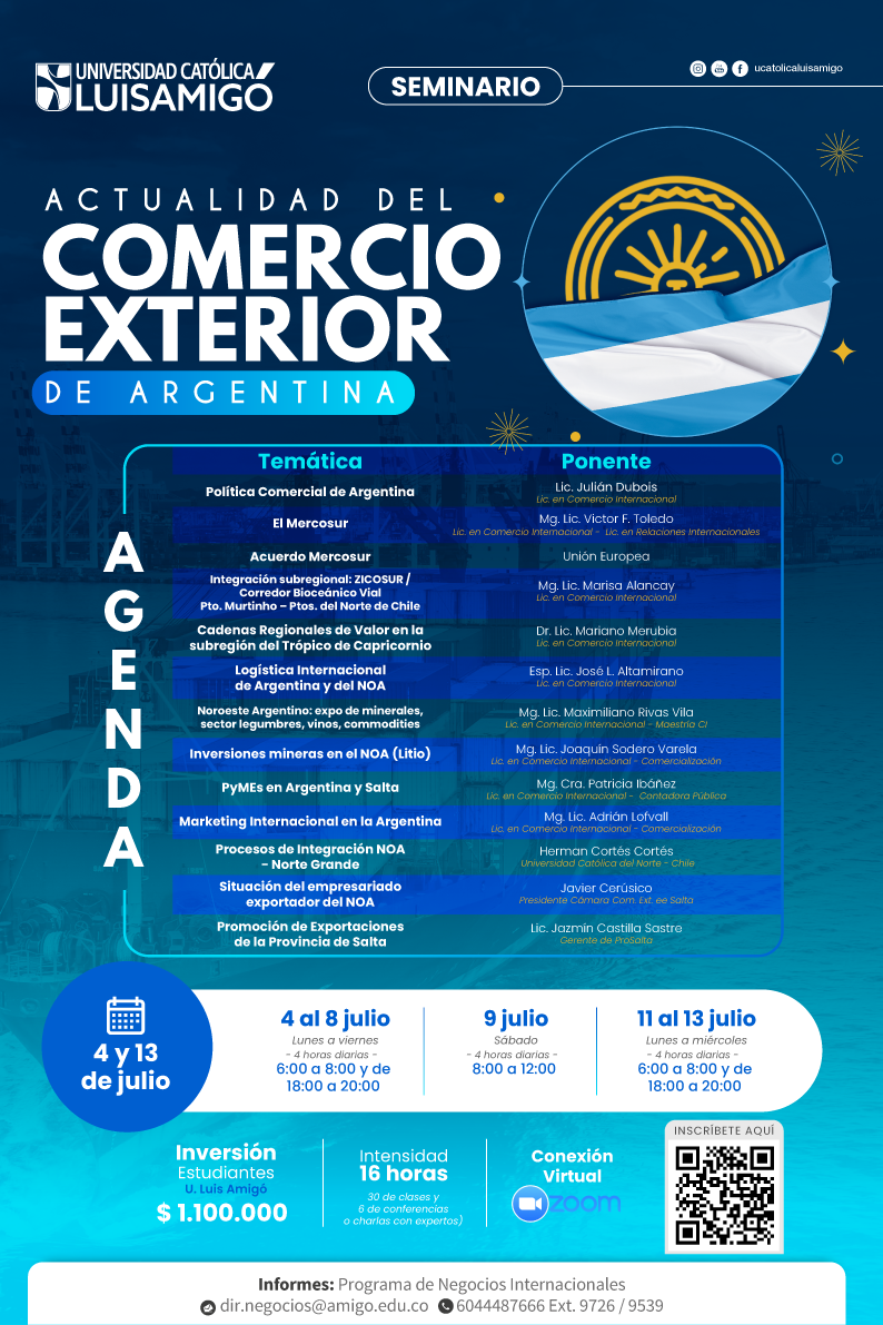 Seminario actualidad del comercio exterior de Argentina