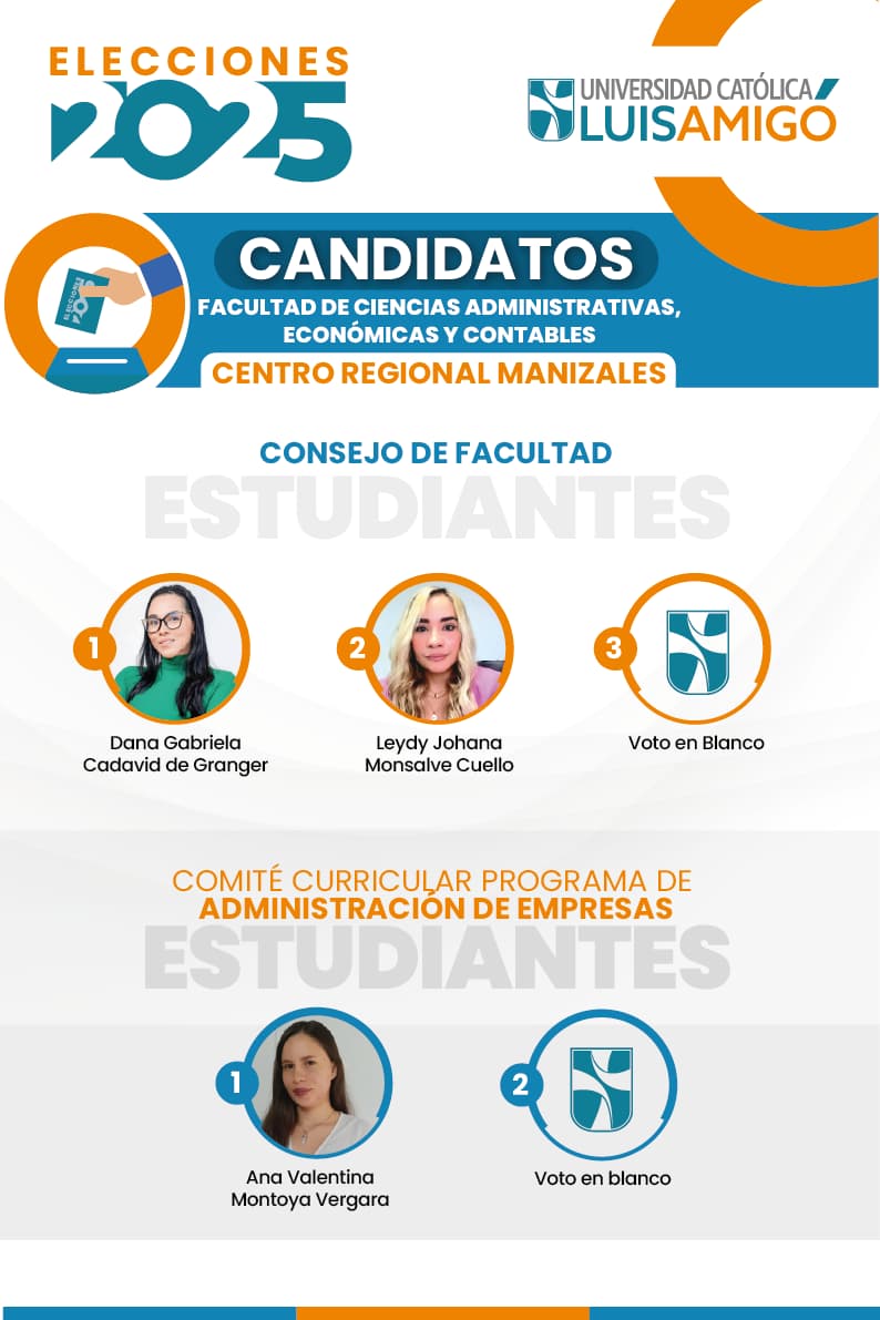 Candidato estudiante Facultad Ciencias Administrativas
