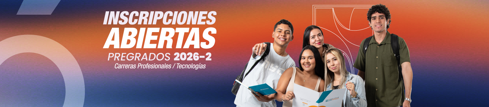 Inscripciones abiertas pregrados 2026-2 | Carreras profesionales