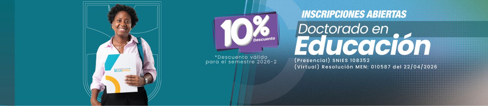 Doctorado en Educación 2026-2 | Inscripciones abiertas con 10% de descuento